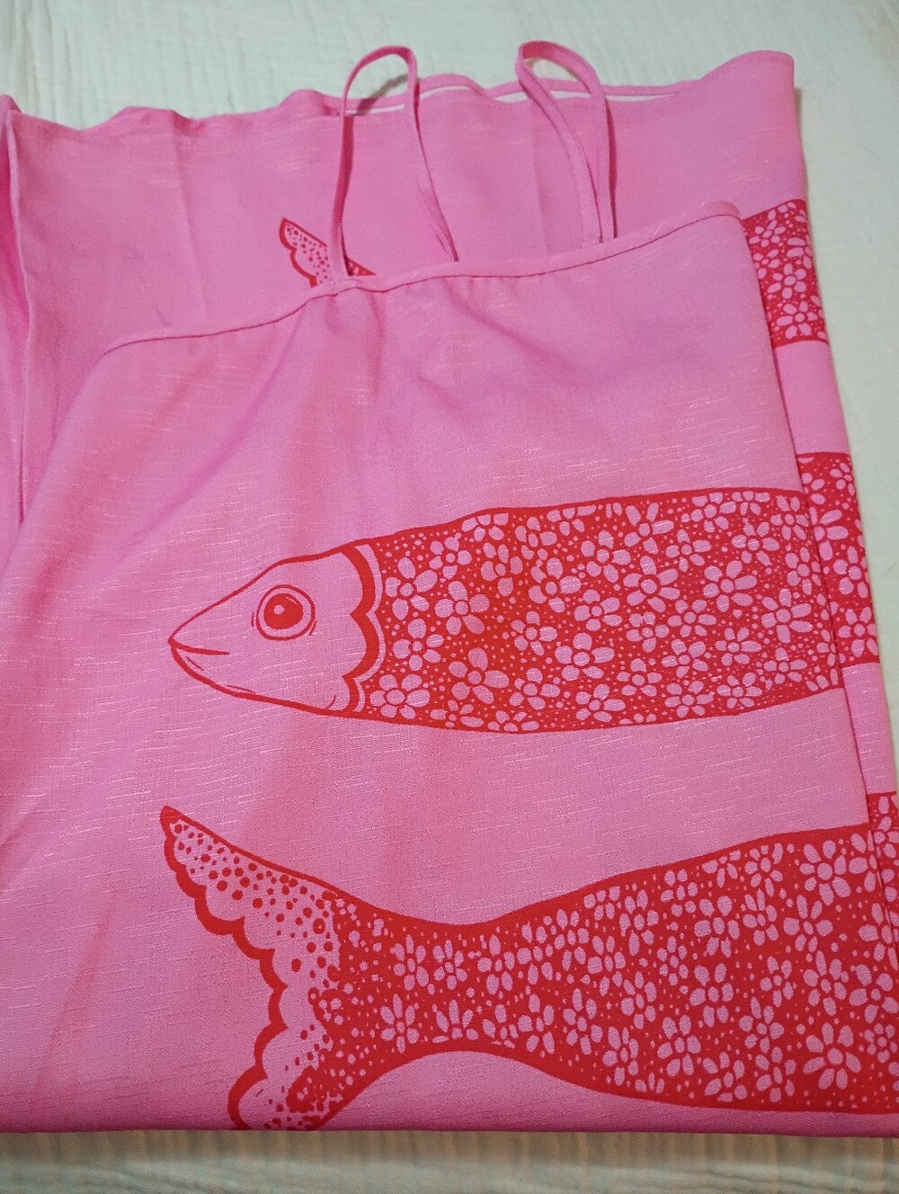 Pink Fish-Print Pet Fish Cover - Picture 4 of 4